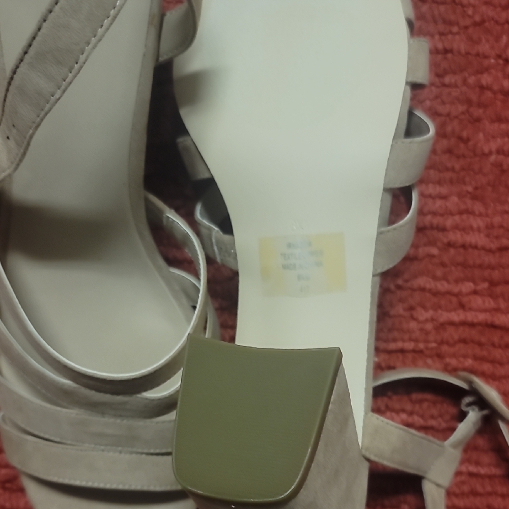 Indigo Women's Beige Strappy Heels - Picture 3 of 4